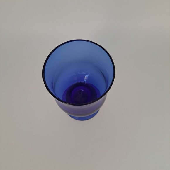 Nancy Calhoun Sapphire Blue Water Goblet - Picture 5 of 10